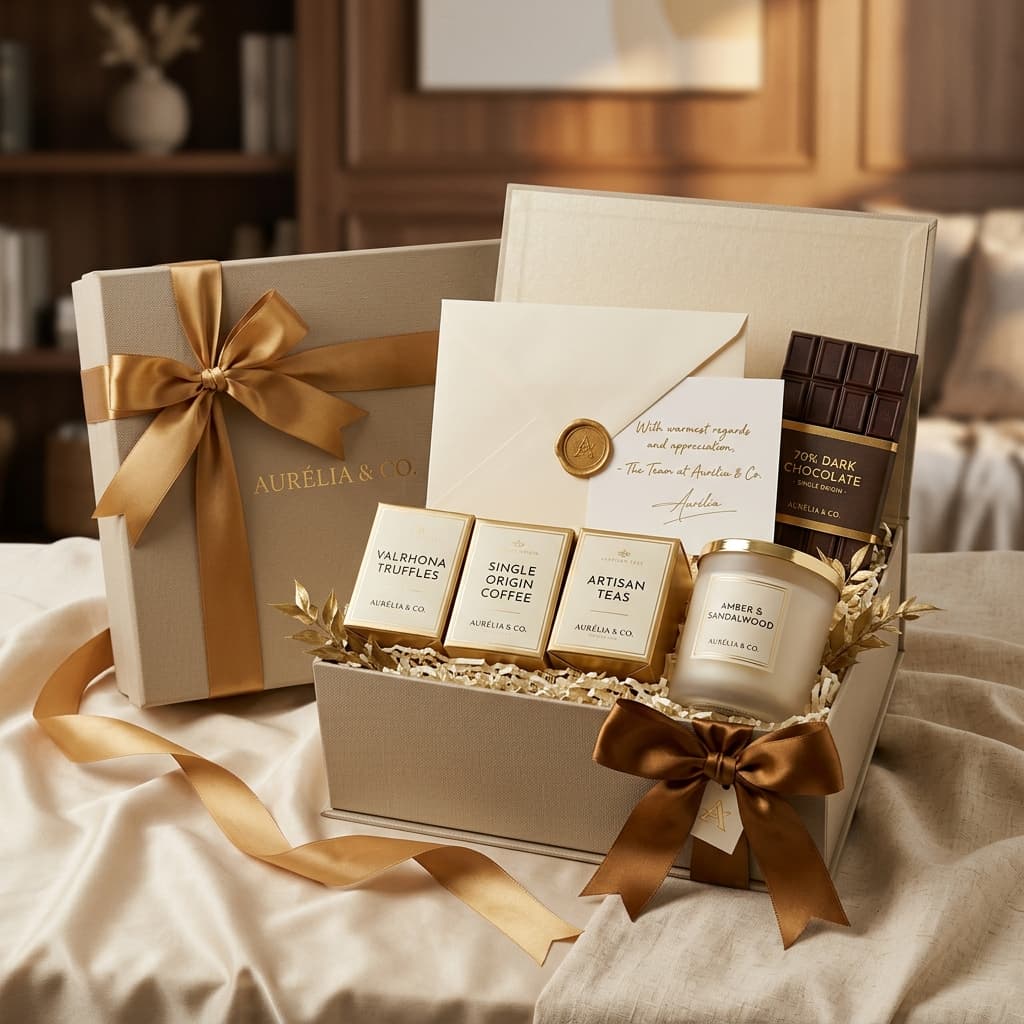 Premium corporate gift hamper by Whimsy Bundle